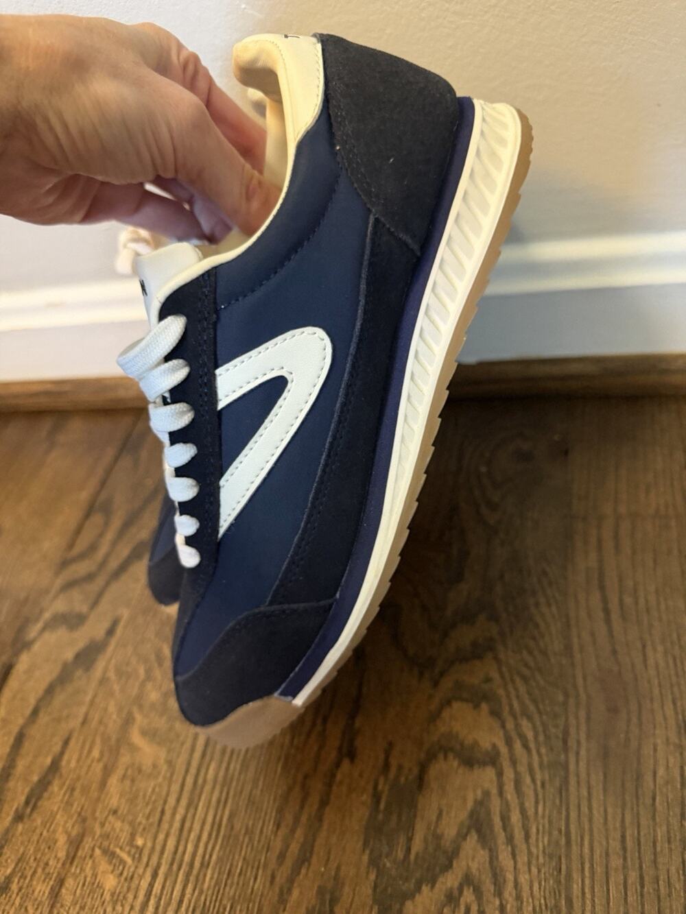 Tretorn Rawlings Navy Blue Suede Sneaker Women's 6.5 NEW $85
